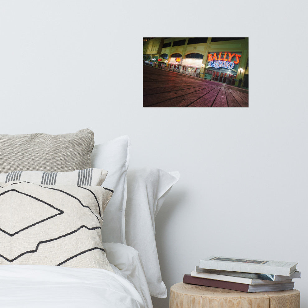 Low on the Boards Night Photography Unframed Wall Art Print, 12" X 18"