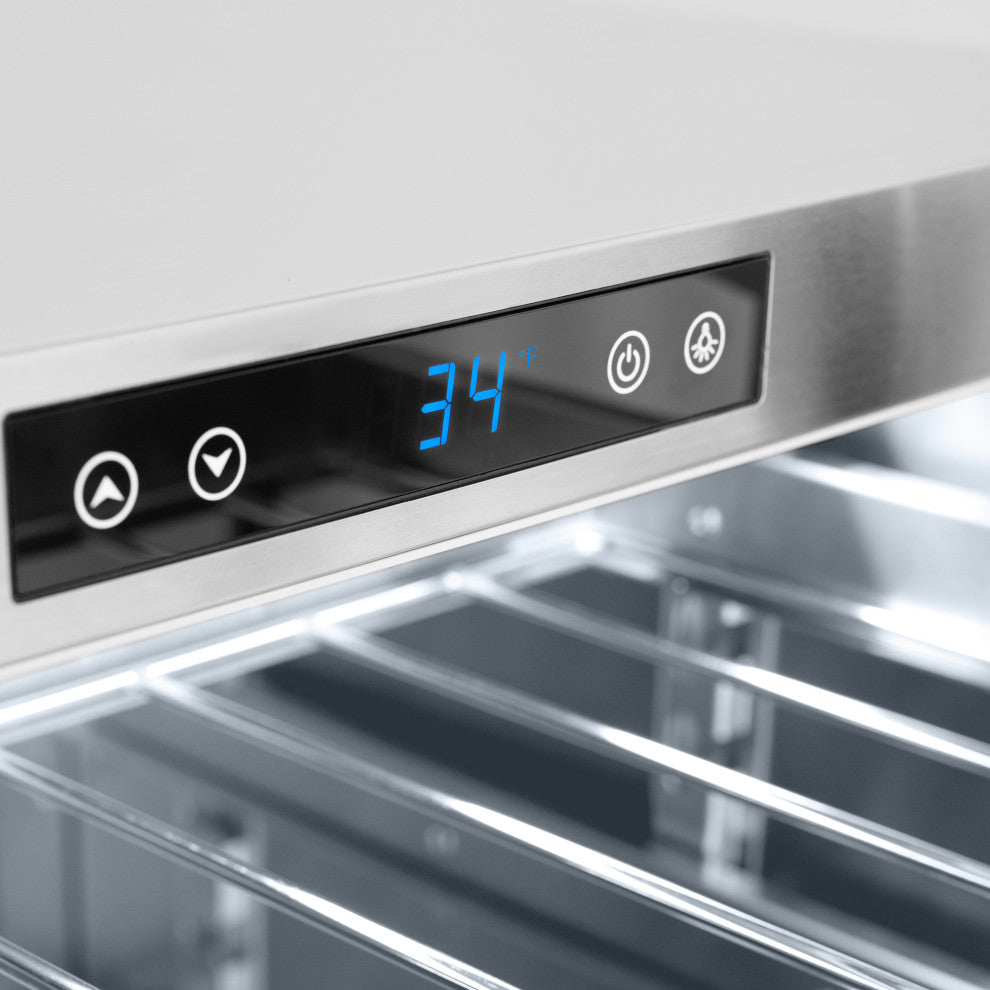 ZLINE 24" Touchstone Beverage Fridge With Solid Stainless, RBSOZ-ST-24-G