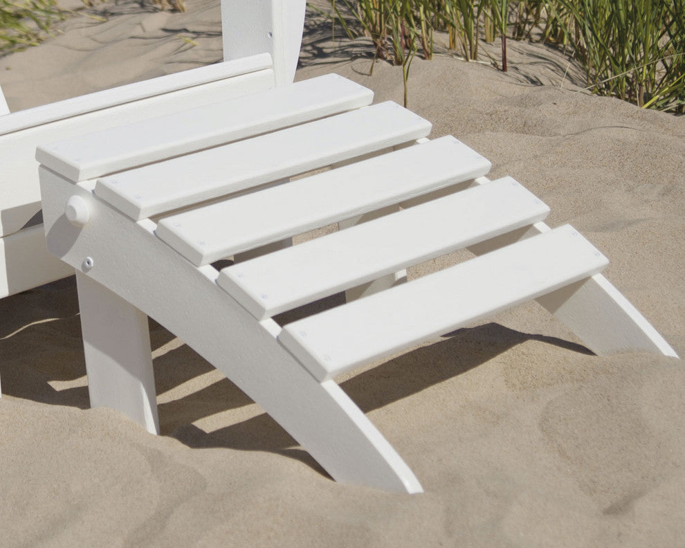 Polywood Classic Adirondack 2-Piece Set, Tangerine