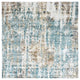 Ahgly Company Indoor Square Mid-Century Modern Area Rugs, 8' Square