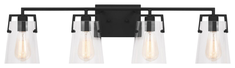 Crofton 4 Light Bath, Midnight Black