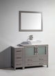 Vanity Art Vanity Set With Vessel Sink, Gray, 60", Led Sensor-Switch Mirror
