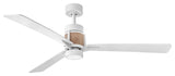 Atticus 56" LED Smart Fan, Matte White