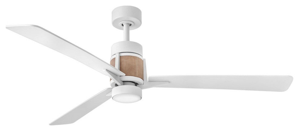 Atticus 56" LED Smart Fan, Matte White