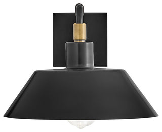 Hinkley Brewster Medium Wall Mount Barn Light, Black Oxide