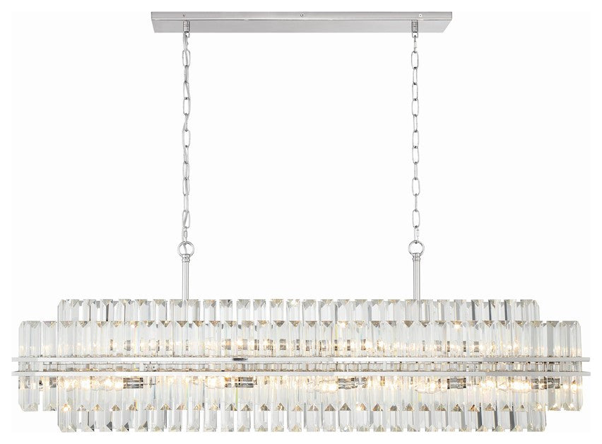 CRYSTORAMA Hayes 16 Light Polished Nickel Chandelier