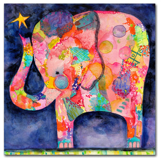 Wyanne 'All Within Reach Elephant' Canvas Art, 35"x35"