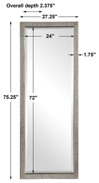 Uttermost - 09406 - Mirror - Cacelia - Antiqued Metallic Silver