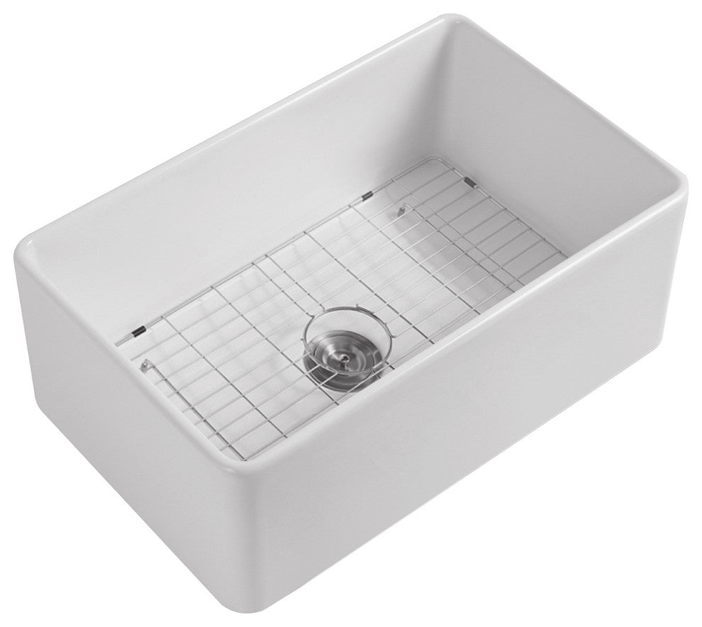 Orvieto Fireclay Farmhouse Kitchen Sink 30x18"