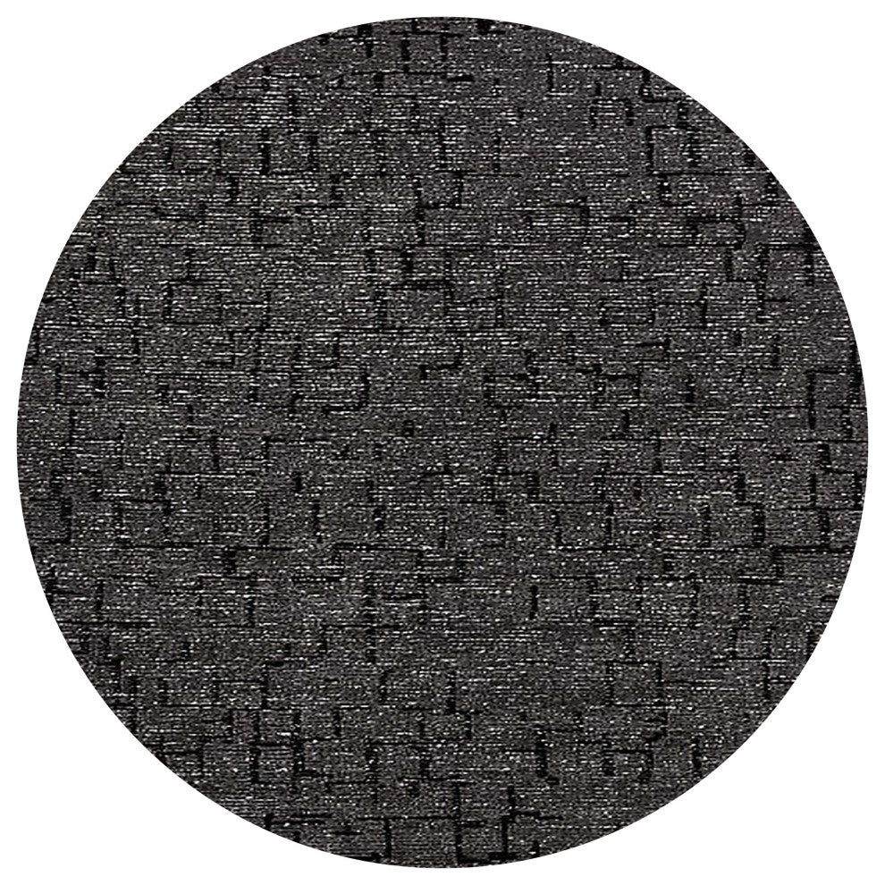 Ahgly Company Indoor Round Mid-Century Modern Area Rugs, 4' Round