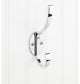 5-7/8" Double zinc wall mount hook. Finish: PC.