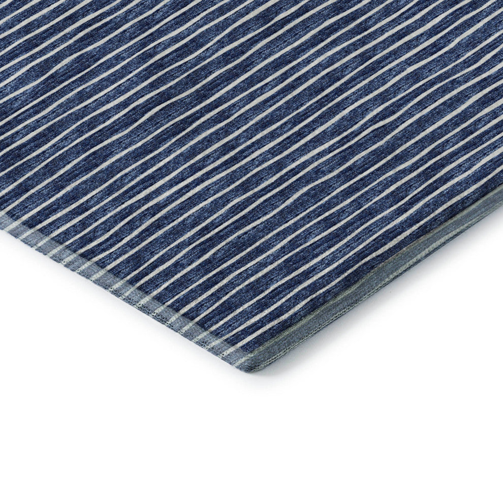 Addison Premium Washable Mayfield AMF138 Blue 3' x 5' Rug