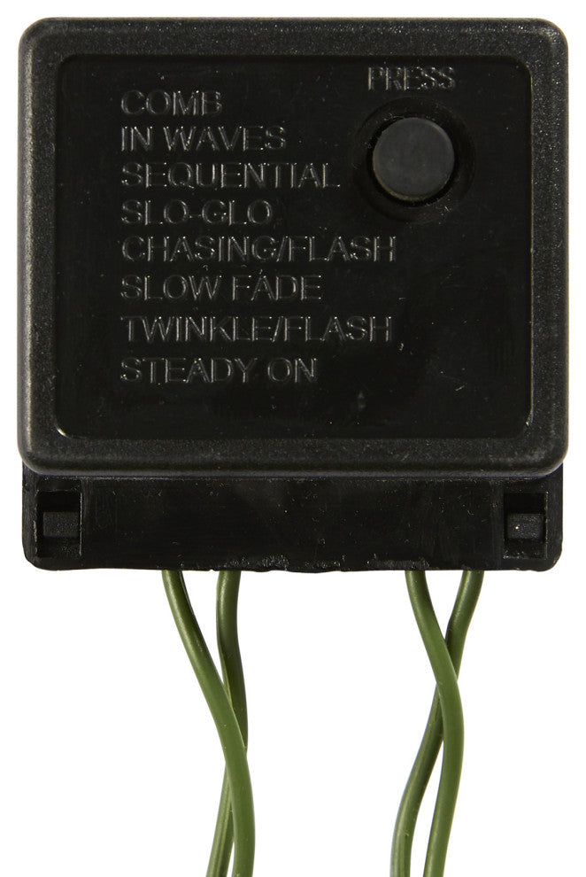 7' Cambridge Spruce Flat Back Faux Xmas Tree W/500 White, Multifunction Lights