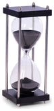 30 Minute Hourglass, Wood Sand Timer, Midnight Black Sand