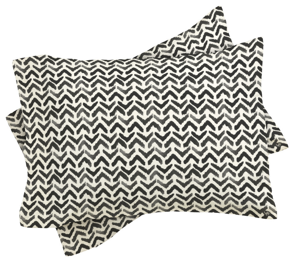 Wonder Forest Sketchy Chevron Duvet Cover Set, Twin XL