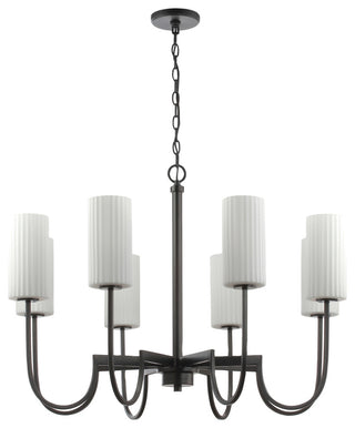 Maxim 32008SW Town and Country 8 Light 34"W Chandelier - Black