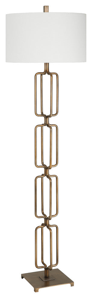 Uttermost Link Brushed Gold floor lamp
