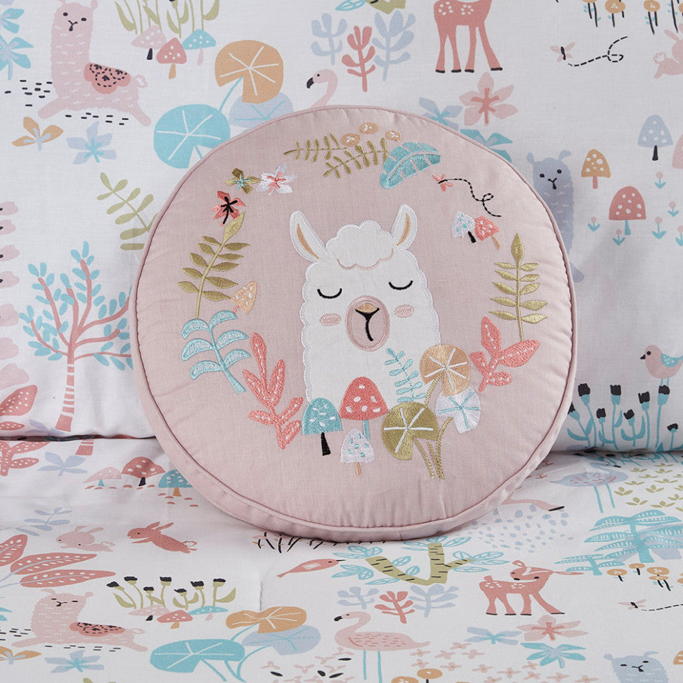 Kids Iris Forest Animal Friends Comforter Set, Full/Queen