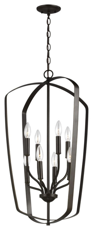 Generation Lighting 5134908 Romee 8 Light 18"W Pendant - Chrome