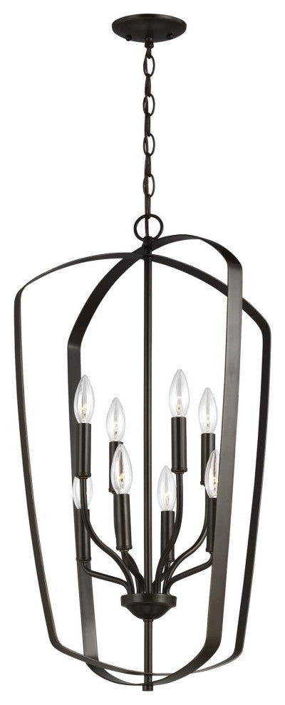 Generation Lighting 5134908 Romee 8 Light 18"W Pendant - Chrome