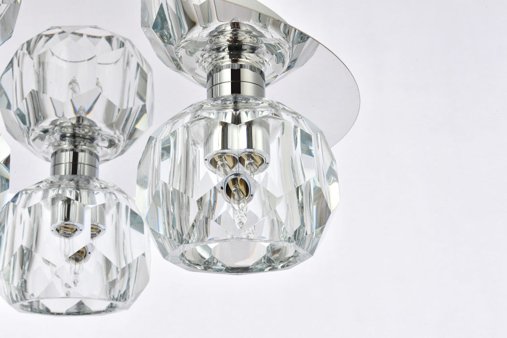 3 Light Ceiling Lamp, Chrome