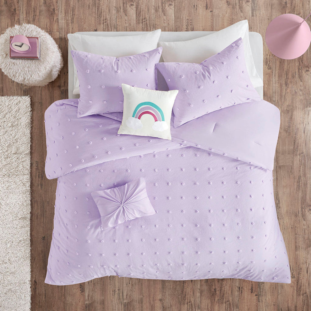 Urban Habitat Kids Callie Pom-Pom Rainbow Comforter Set