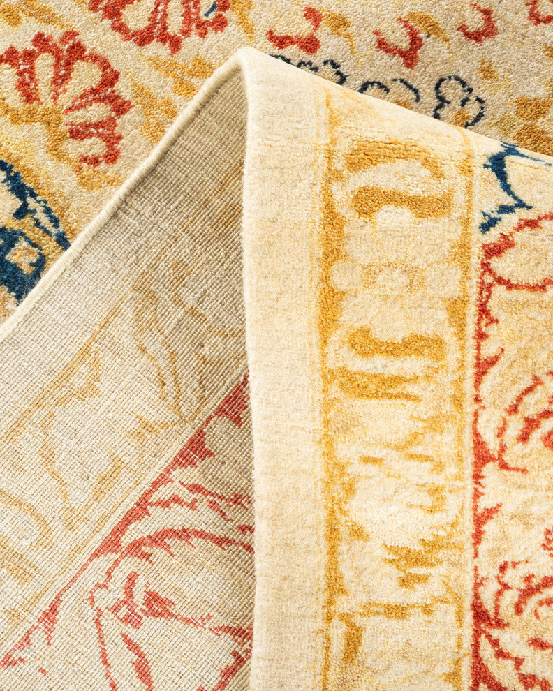 Mogul, One-of-a-Kind Hand-Knotted Area Rug Ivory, 9' 2" x 12' 3"