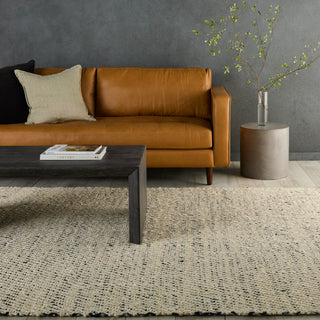 Jaipur Living Almand Natural Solid White/Black Area Rug, 12'x15'