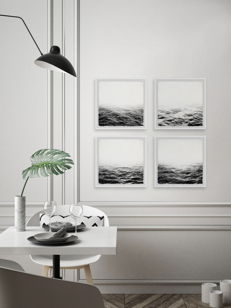 Unclear Horizon Quadriptych, Set of 4, 24x24 Panels