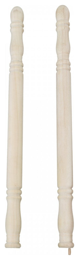 Light Hardwood Edge & Corner Guards Unfinished 1 Inch Diameter Pack of 8