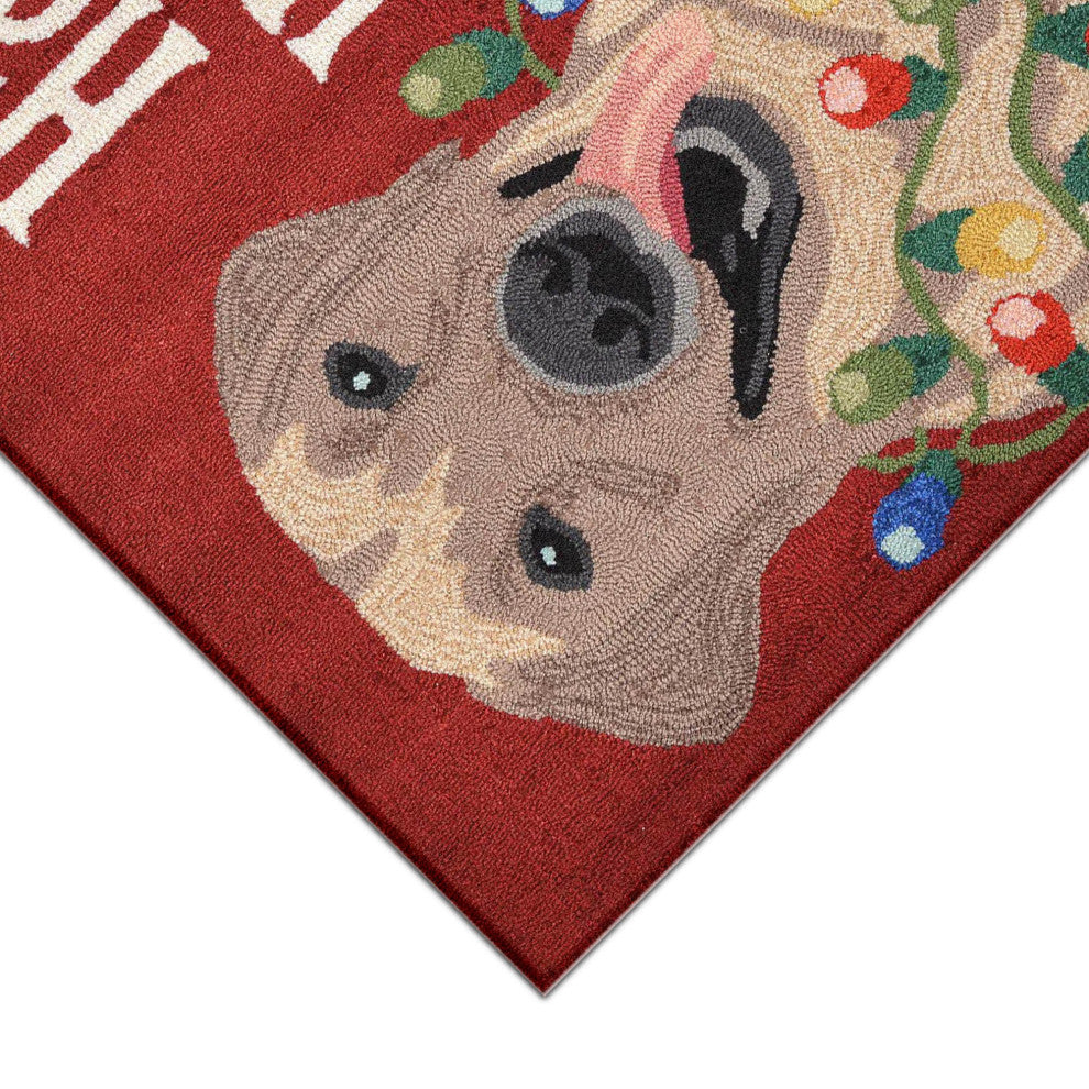 Frontporch Happy Holidays Indoor/Outdoor Rug Red 2'6x4'