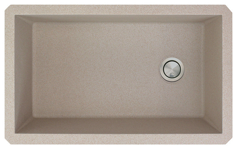 Transolid Radius Granite 31-in Undermount Kitchen Sink