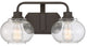 Quoizel TRG8602OZ Two Light Bath Fixture Trilogy Old Bronze
