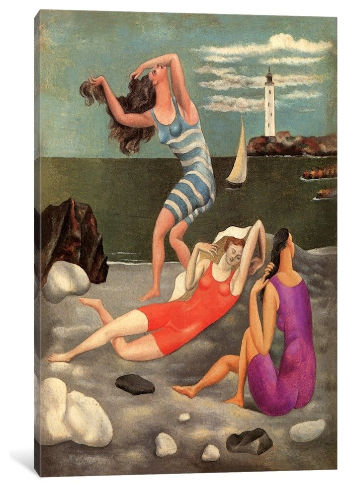 "The Bathers" Wrapped Canvas Art Print, 18x12x1.5
