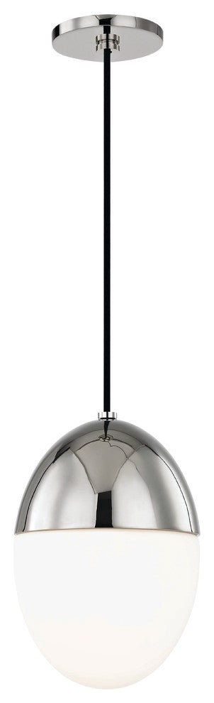 Orion 1-Light Pendant, Polished Nickel Finish, Large