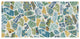 "Free Bird Spanish Tiles" Digital Paper Print by Daphne Brissonnet, 38"x19"