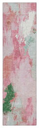 Machine Washable Indoor/Outdoor Chantille ACN1914 Blush 2'3" x 7'6" Runner Rug
