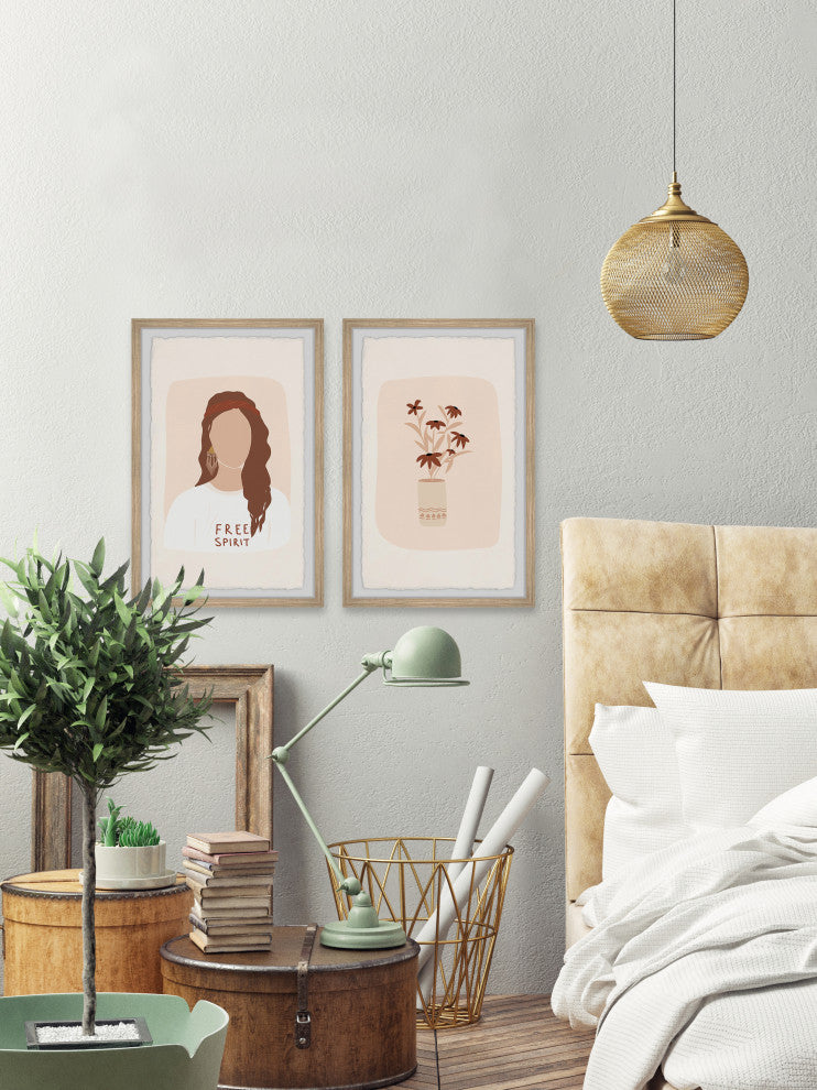 Free Spirit Diptych, 2-Piece Set, 8x12 Panels