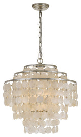 Brielle 4 Light Antique Silver Chandelier