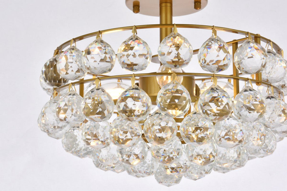 Seren 14" Flush Mount, Brass