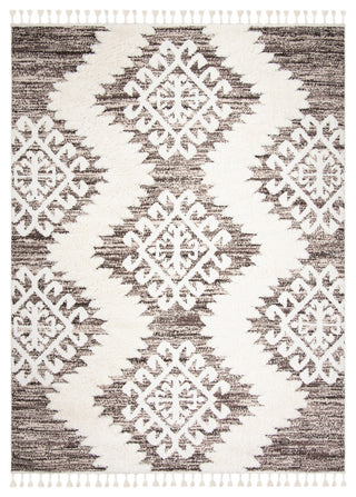Safavieh Moroccan Tassel Shag MTS652A Rug, Ivory/Brown, 8' X 10'