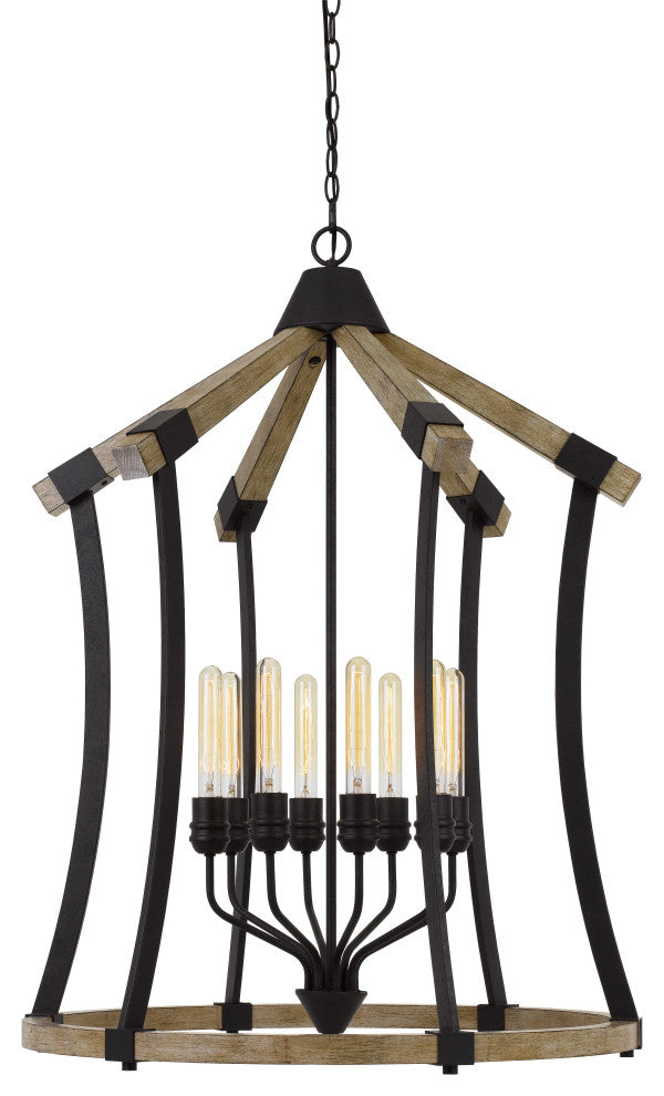 Pinewood and Metal Fixture in Iron, Fx-3707-8