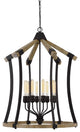 Pinewood and Metal Fixture in Iron, Fx-3707-8