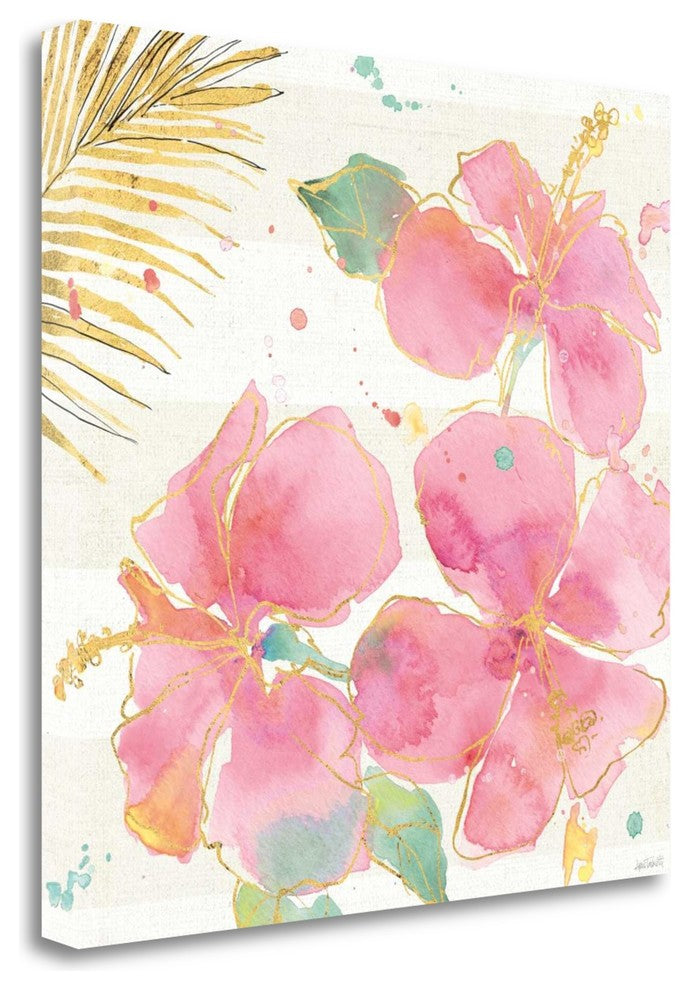 "Flamingo Fever VII" By Anne Tavoletti, Giclee Print on Gallery Wrap Canvas