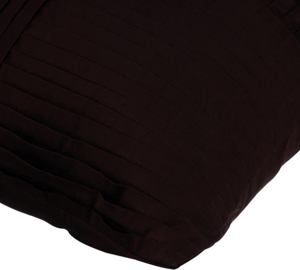 Brown Decorative Pillow Shams 24"x24" Silk PillowCase - Step By Step