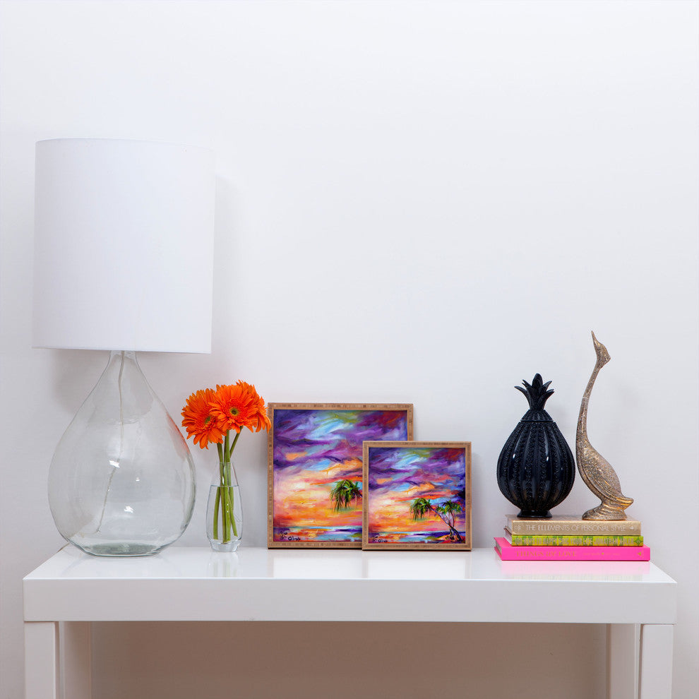 Ginette Fine Art Florida Palms Beach Square Tray