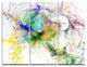"Wings of Angels Purple" Digital Metal Wall Art, 3 Panels, 36"x28"