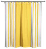 Farmhouse Stripe Shower Curtain, Yellow