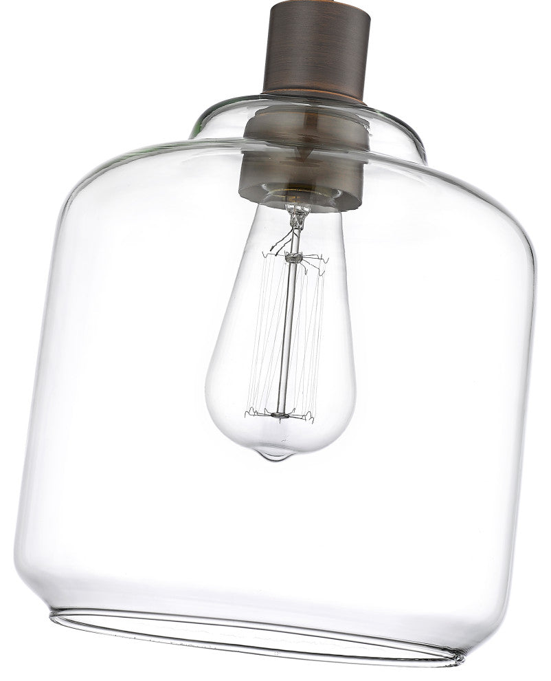 Asheville 1-Light 8" Pendant Light, Rubbed Bronze