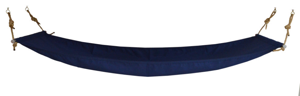 Hammock with Mounting Hardware, Navy Blue, Full